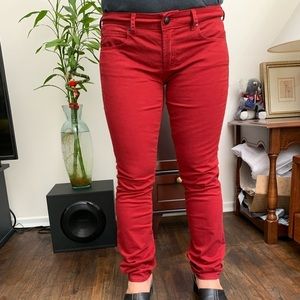 ARTICLES of Society Red Jeans Soft Size 27 Skinny